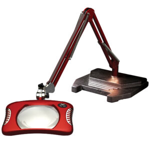 LED Magnifier Weighted Style Red