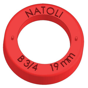 Barrel-Style Dust Cups (Silicone) Red Natoli FS12 Type