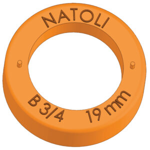 Barrel-Style Dust Cup (Original Silicone) "D" Orange